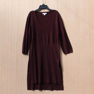 New York & Company Dark Burgundy Tunic/Sweater Dress Size Large